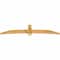 Ekena Millwork Bellingham Rough Sawn Timber Gable Bracket, Western Red Cedar, 108"W x 22"H x 4"D x 6"F, 5/12 Pitch GBW108X22X0406BEL00RWR - alternate 4